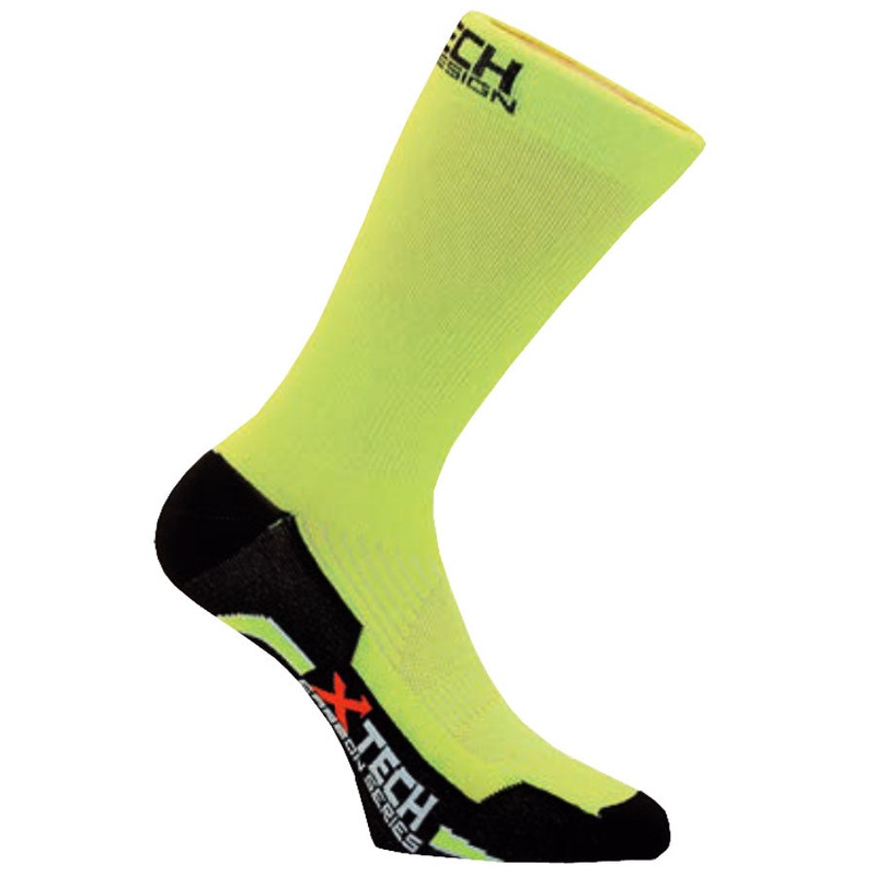 Xtech Sport Professional Carbon socks - Yellow Fluo