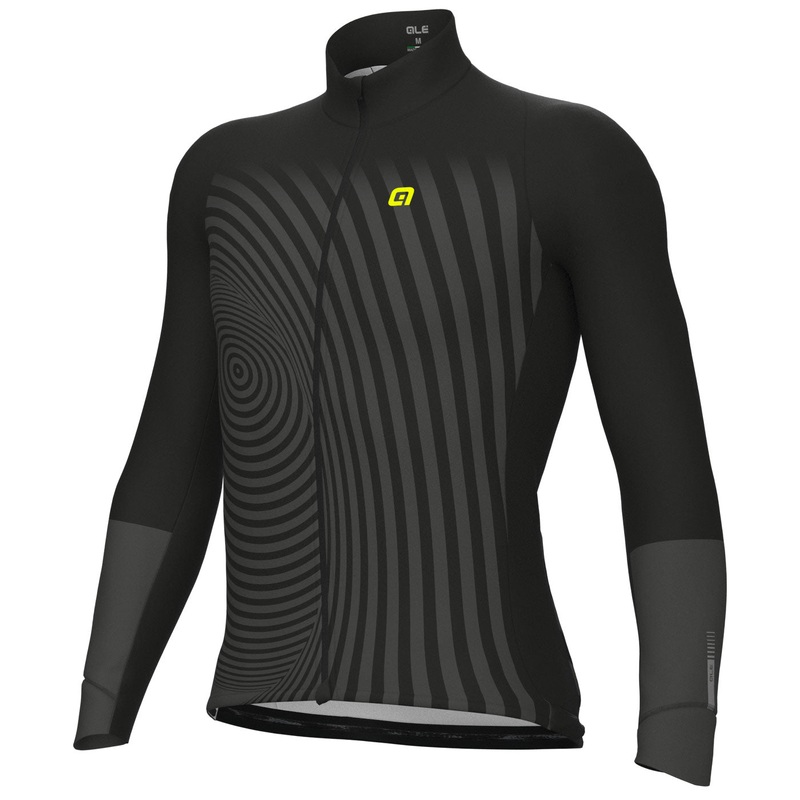 Ale PRR Green Digital long sleeve jersey - Black