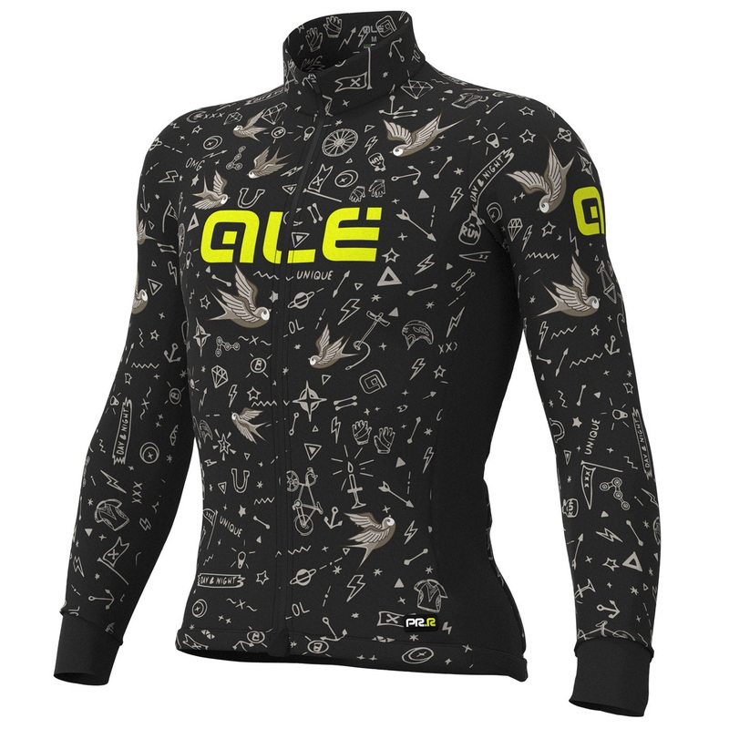 Ale PRR Versilia long sleeve jersey - Black