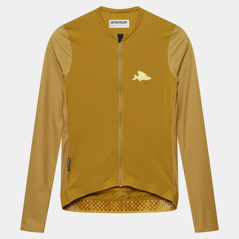 Cafe du Cycliste Andrea long sleeve jersey - Yellow