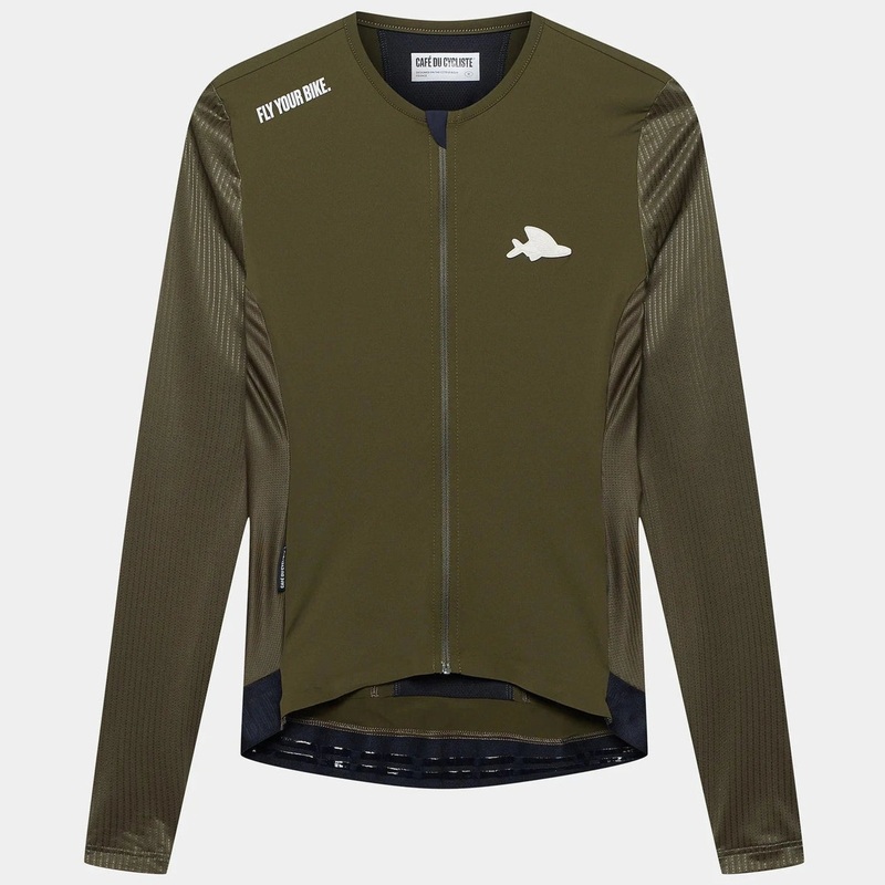 Cafe du Cycliste Roxane long sleeve jersey - Green