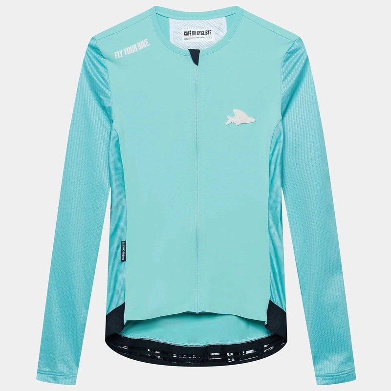 Cafe du Cycliste Roxane long sleeve jersey - Light blue