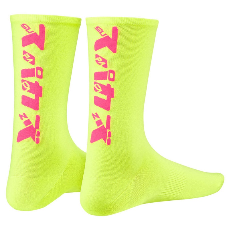 Supacaz SupaSox Katakana SL socks - Neon yellow