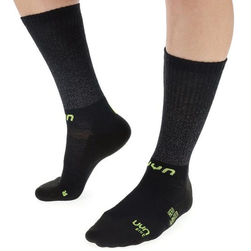 UYN Cycling Aero Winter socks - Black yellow