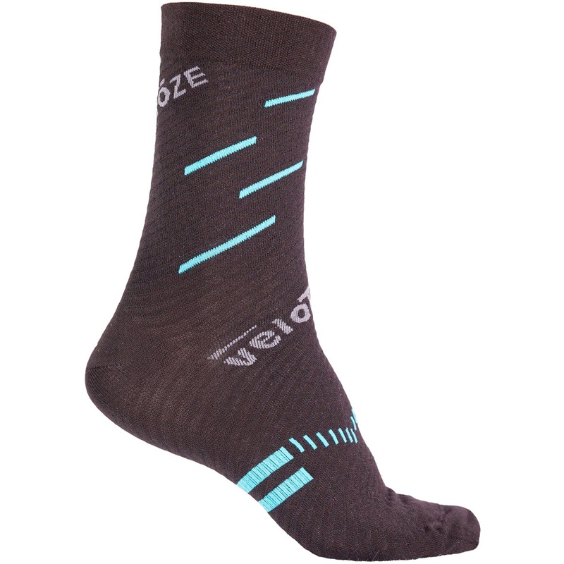 VeloToze Active Compression Merino socks - Black blue