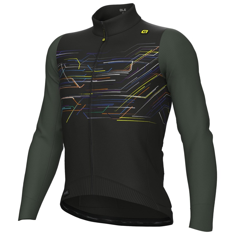 Ale PR-E Megabyte long sleeve jersey - Black
