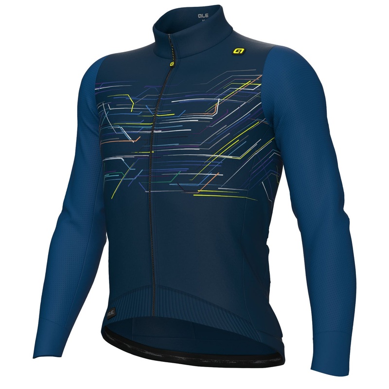 Ale PR-E Megabyte long sleeve jersey - Blue