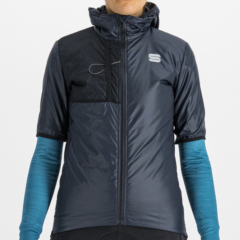 Sportful Supergiara Puffy women jersey - Dark blue