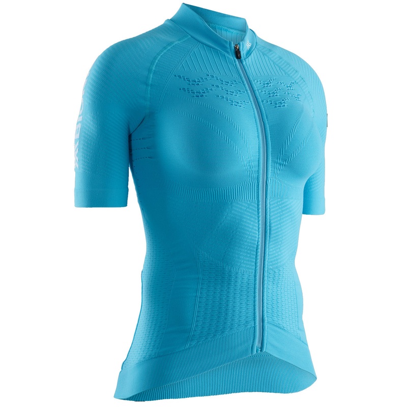 X-Bionic Effektor 4.0 Bike Zip woman jersey - Light blue