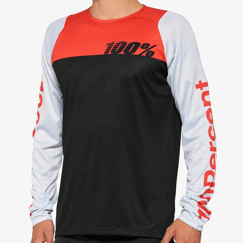 100% R-Core long sleeves jersey - Black red