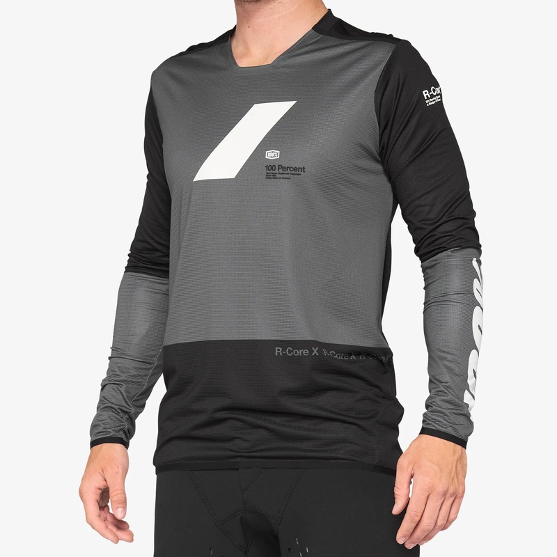 100% R-Core X long sleeves jersey - Grey black