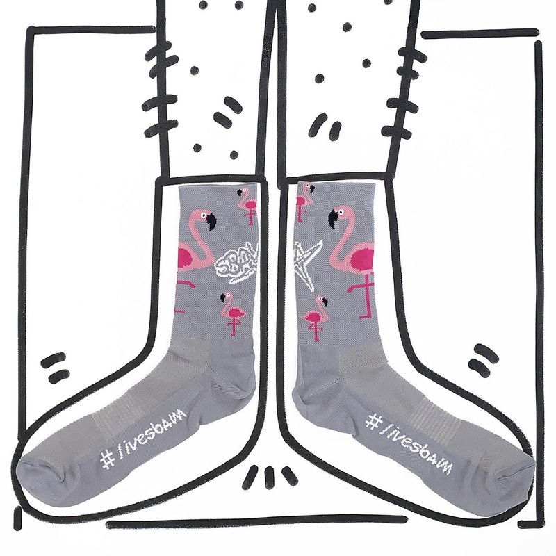 Slopline Sbam socks - Flamingo