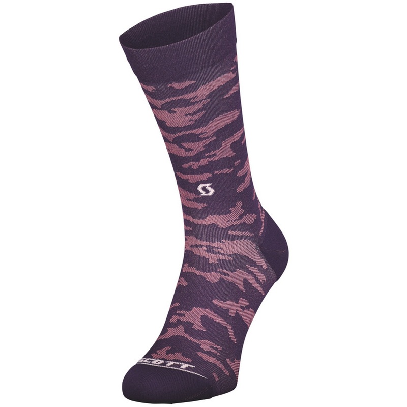 Scott Trail Camo Crew socks - Purple