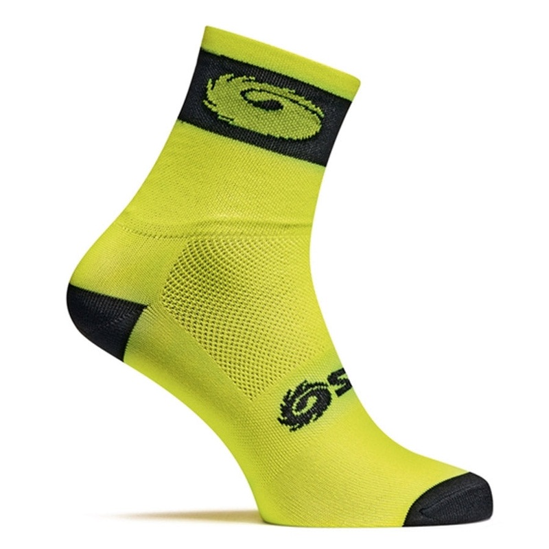 Sidi Socks Logo 9 - Yellow Fluo