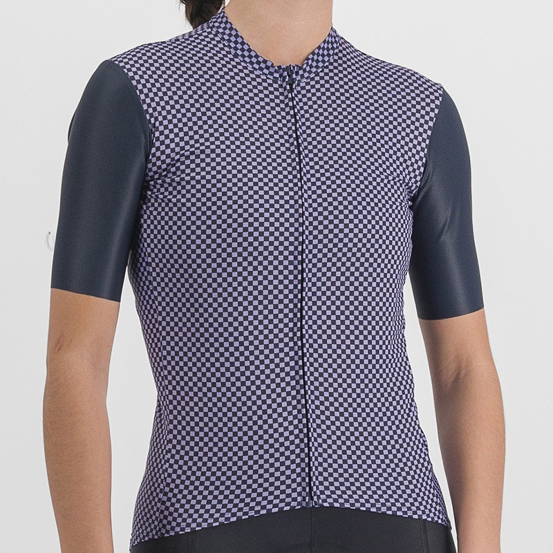 Sportful Checkmate woman jersey - Blue