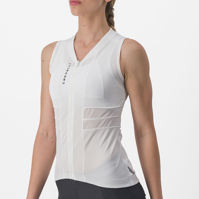Castelli Anima 4 woman sleeveless jersey - White