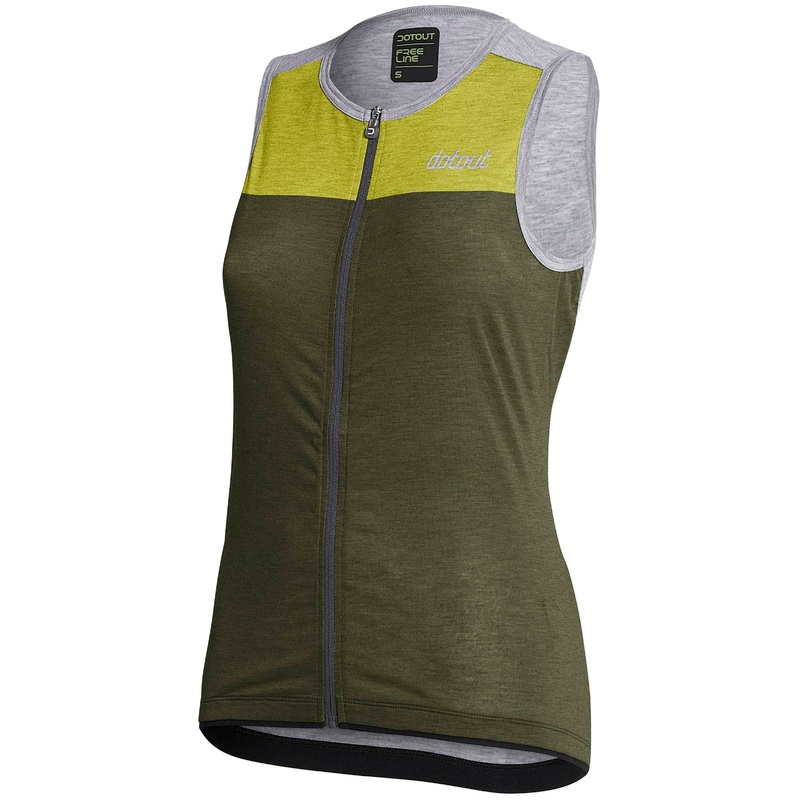 Dotout Glory woman sleeveless jersey - Green gray
