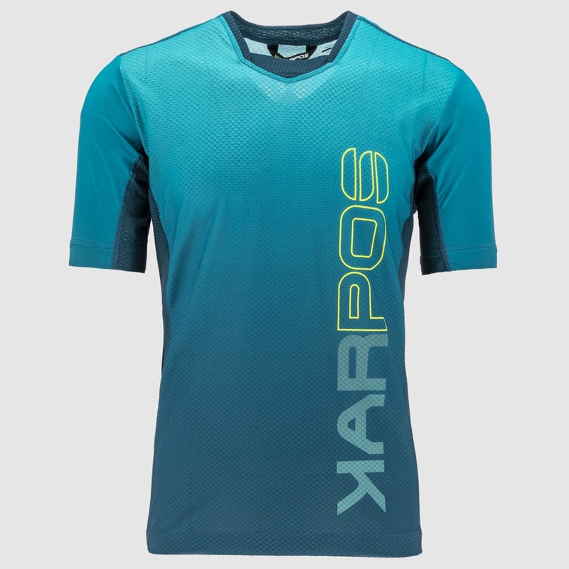 Karpos Verve Tee jersey - Light blue yellow