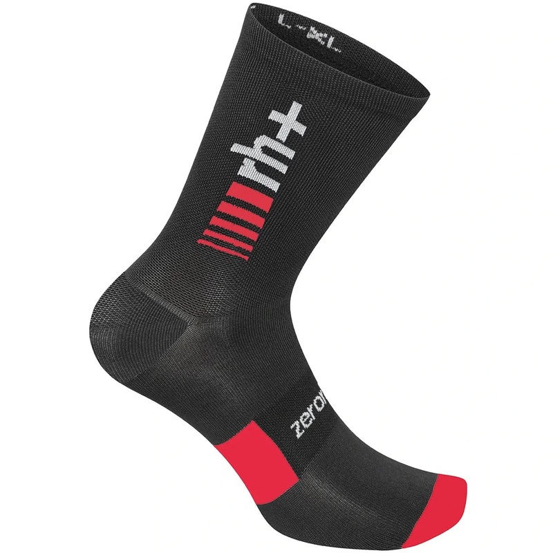 Rh+ Merino 15 socks - Black red