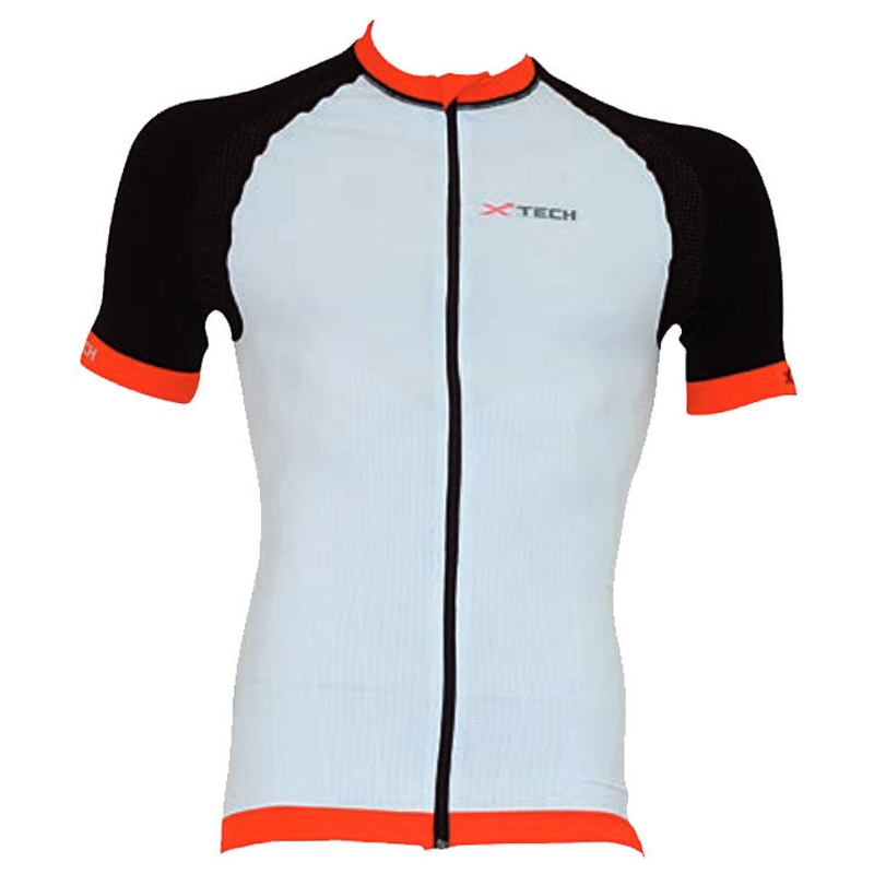 Xtech Sport S/S Bikeshirt Performance Carbon - White