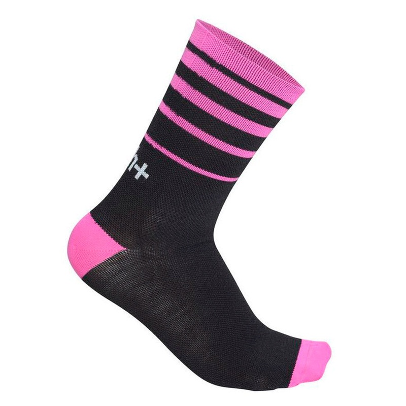 Rh+ Feel 15 Socks - Black Fuchsia