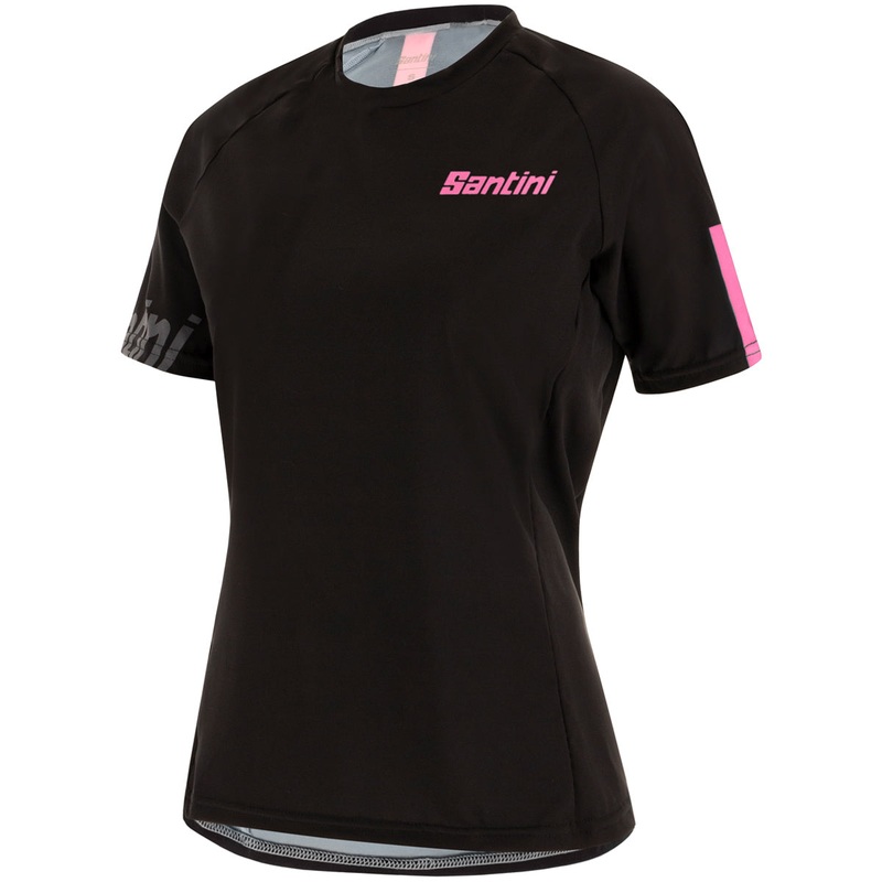 Santini Sasso women jersey - Black fuxia