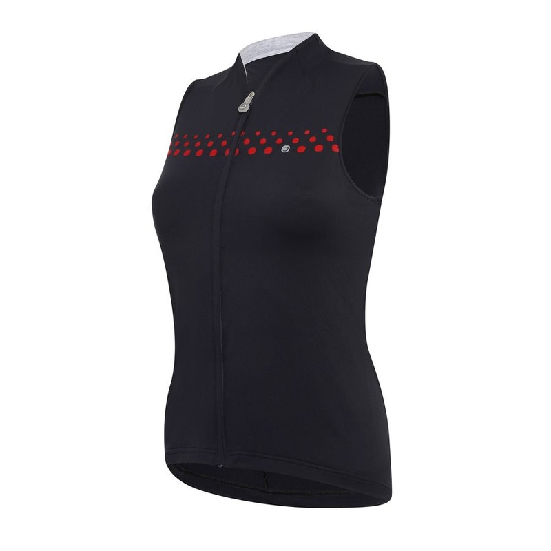 Jersey S/L Woman DotOut Flip - Black Red