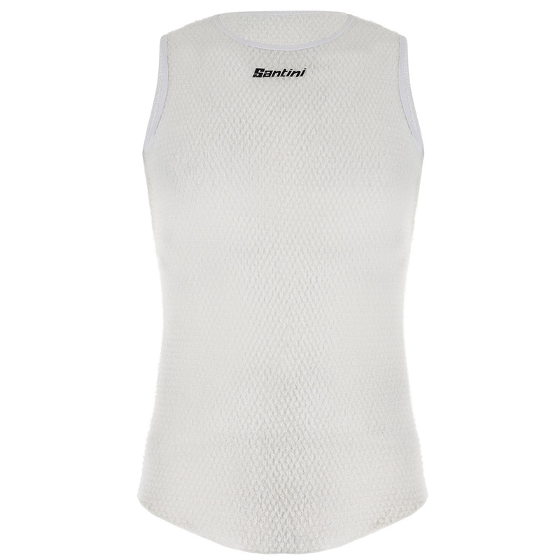 Santini Alpha sleeveless base layer - White