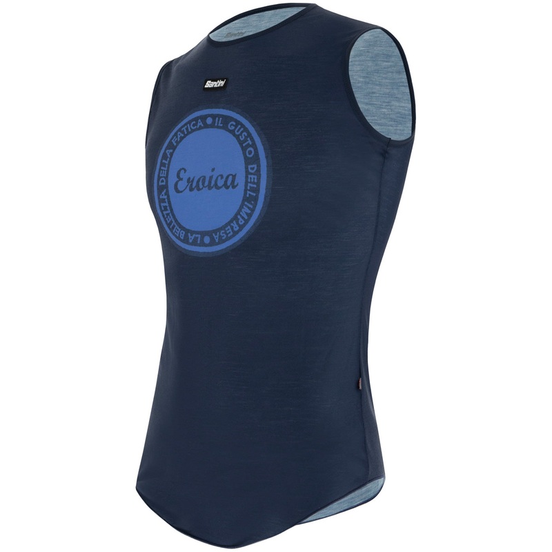 Santini Eroica Dry sleeveless base layer - Blue