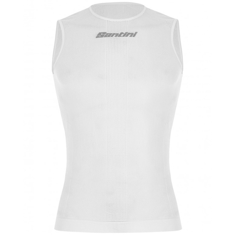 Santini Rete sleeveless base layer - White