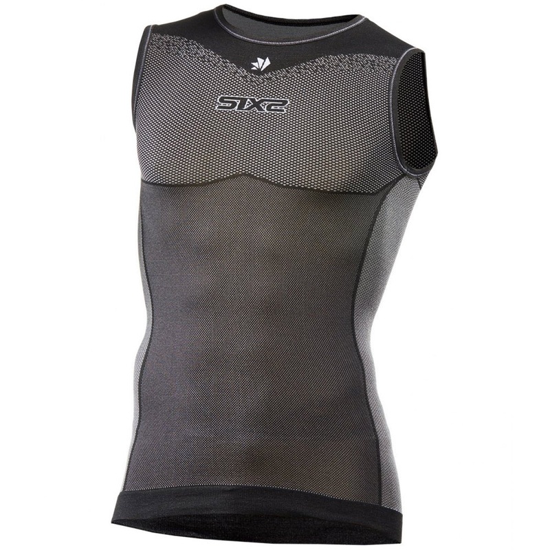 SIX2 SML BT sleeveless base layer - Black