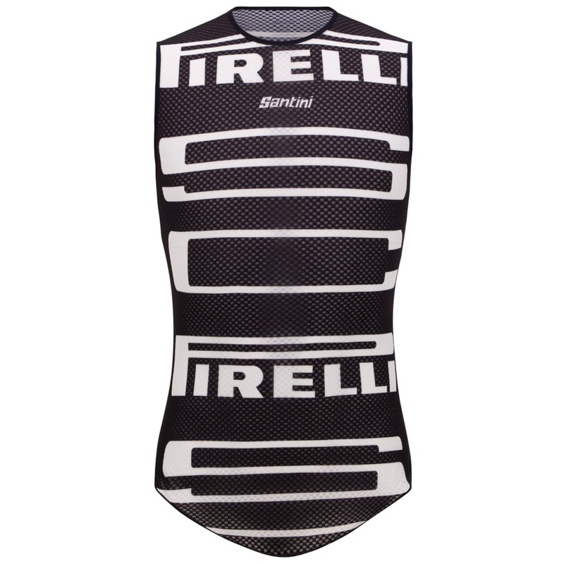 Sleeveless undershirt Santini x PIRELLI - Black