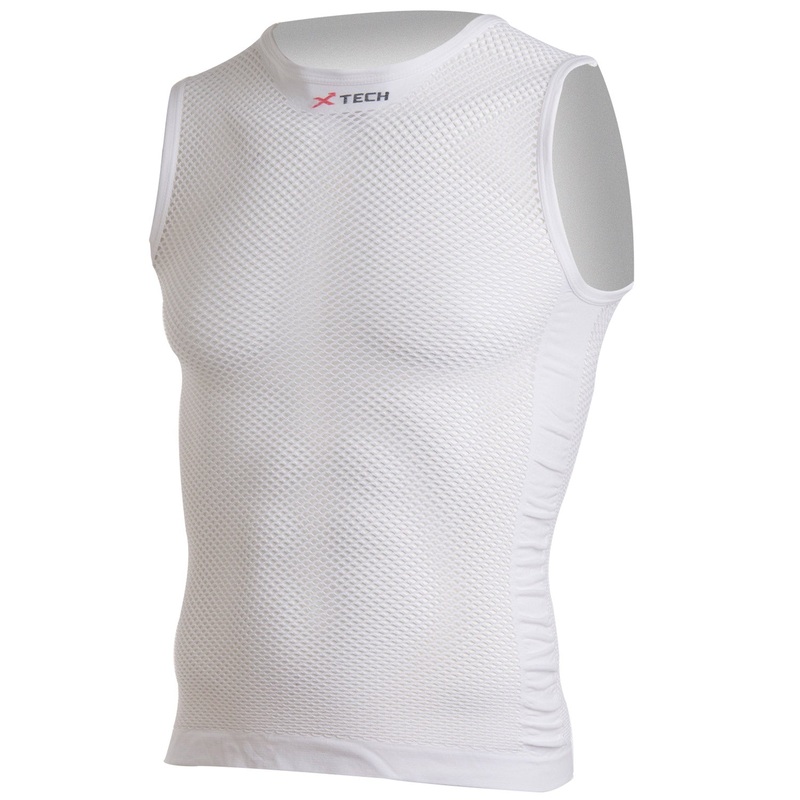 Xtech Air Evo sleeveless base layer - White