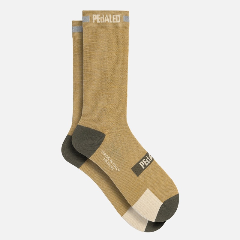 Pedaled Odyssey Merino Reflective socks - Green