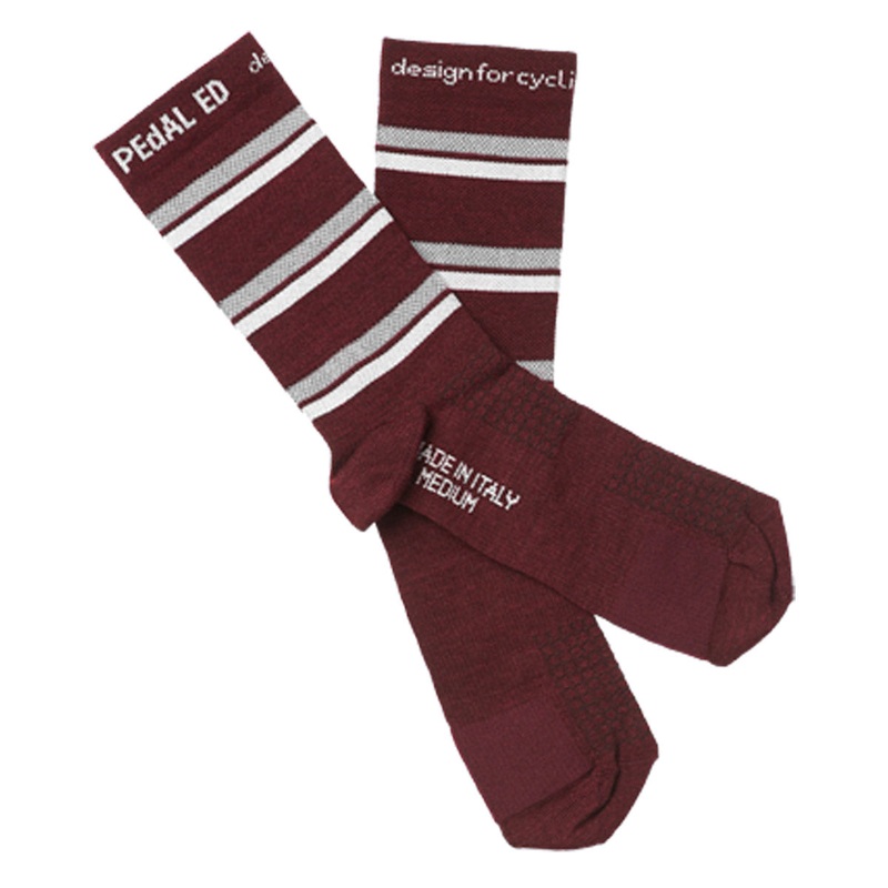 PEdALED Reflective Three Stripes socks - Red