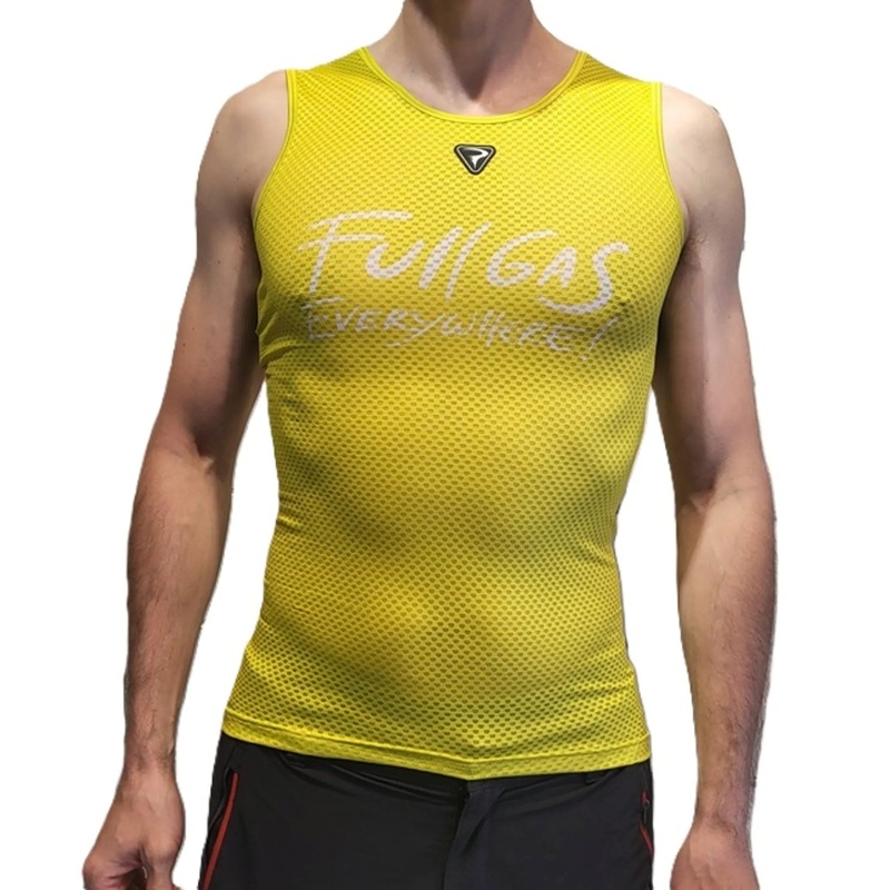 Pinarello Full Gas sleeveless base layer - Yellow