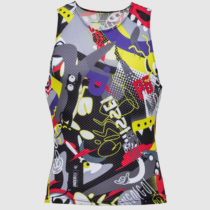 Pissei Attaque sleeveless base layer - Cartoon