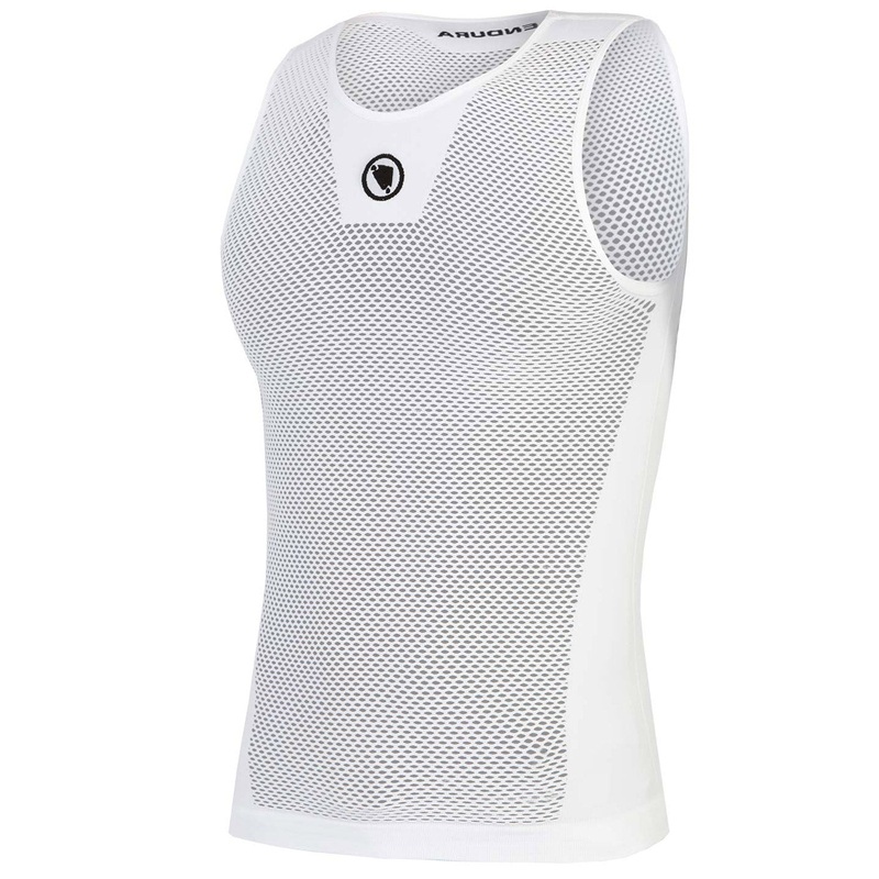 Endura Fishnet II sleeveless base layer - White