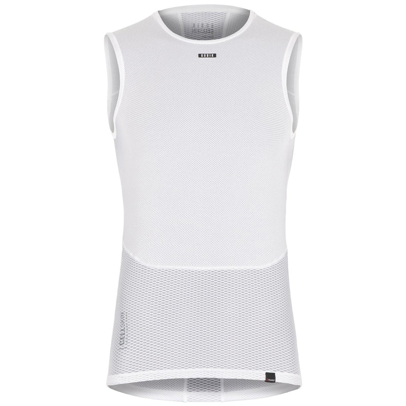 Gobik Cell Skin Hakuba woman sleeveless base layer - White