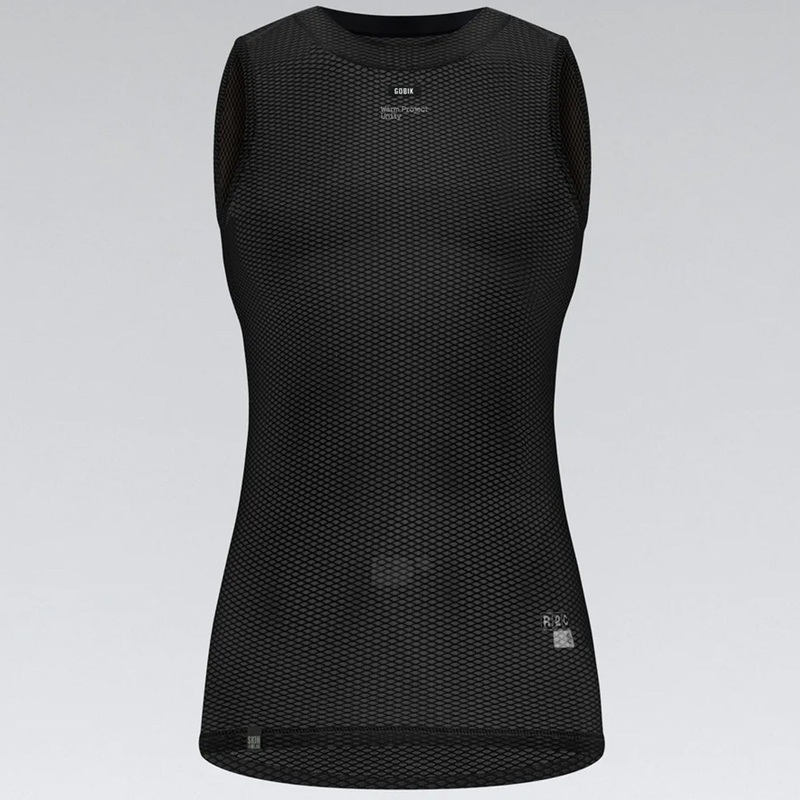 Gobik Second Skin Moonless Women's Sleeveless Underwear Jersey - Black
