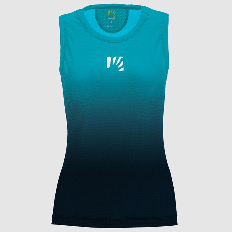 Karpos Verve Mesh woman sleeveless base layer - Light blue