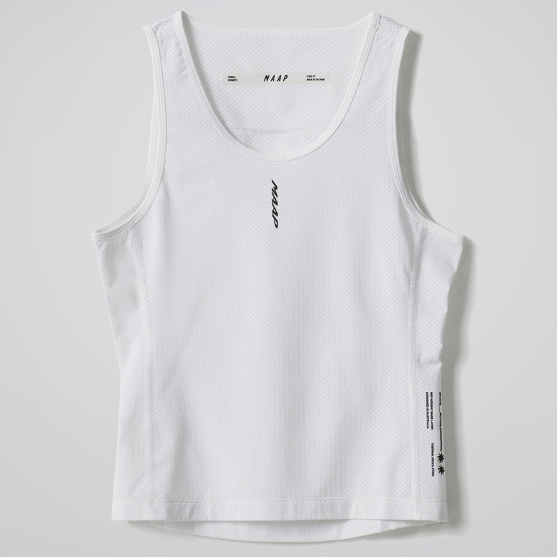 Maap Team Mesh woman sleeveless base layer - White