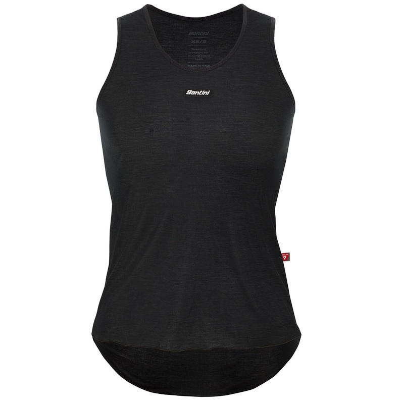 Santini Dry women sleeveless base layer - Black