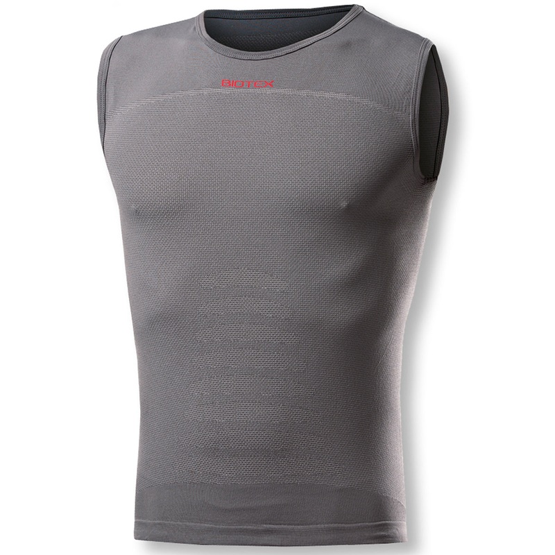 Biotex + Carbon sleeveless base layer - Grey
