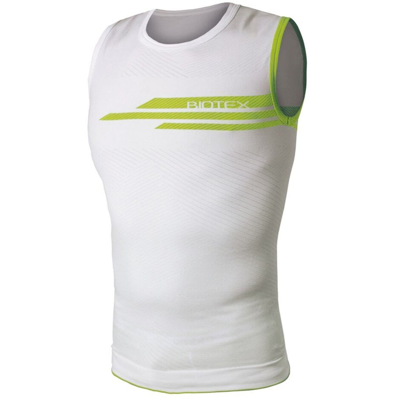 Biotex Impact sleeveless base layer - White lime