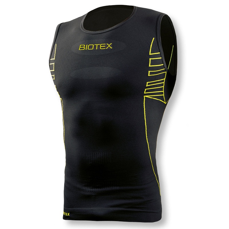 Biotex Ultralight Seamless sleeveless base layer - Black