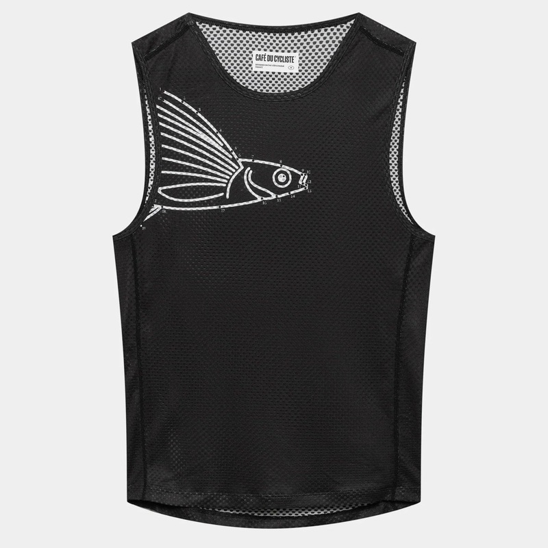 Cafe du Cycliste Liliane sleeveless base layer - Black