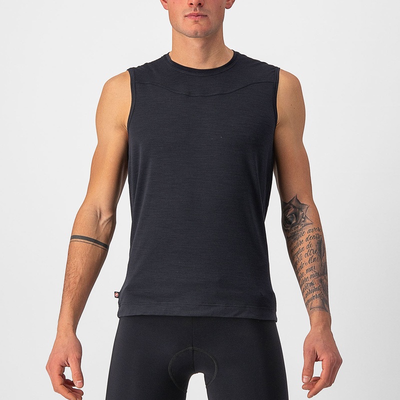 Castelli Bandito Wool sleeveless base layer - Black