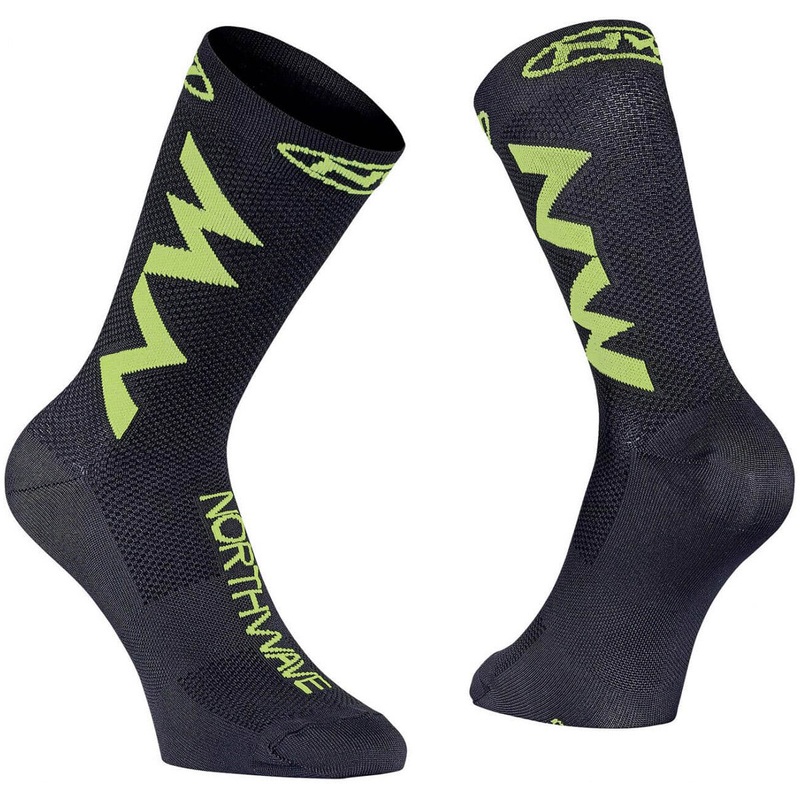 Northwave Extreme Air Socks - Black Fluo Yellow