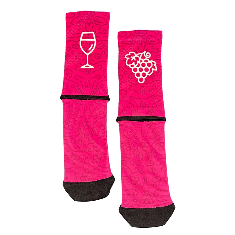 MBwear Fun Summer socks - Wine and Grapes